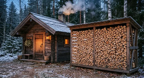 Укладка дров в Симферополе, улица Родниковая, 13
